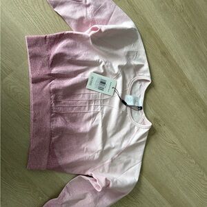 AYBL Pink Ombre Long Sleeve Tee